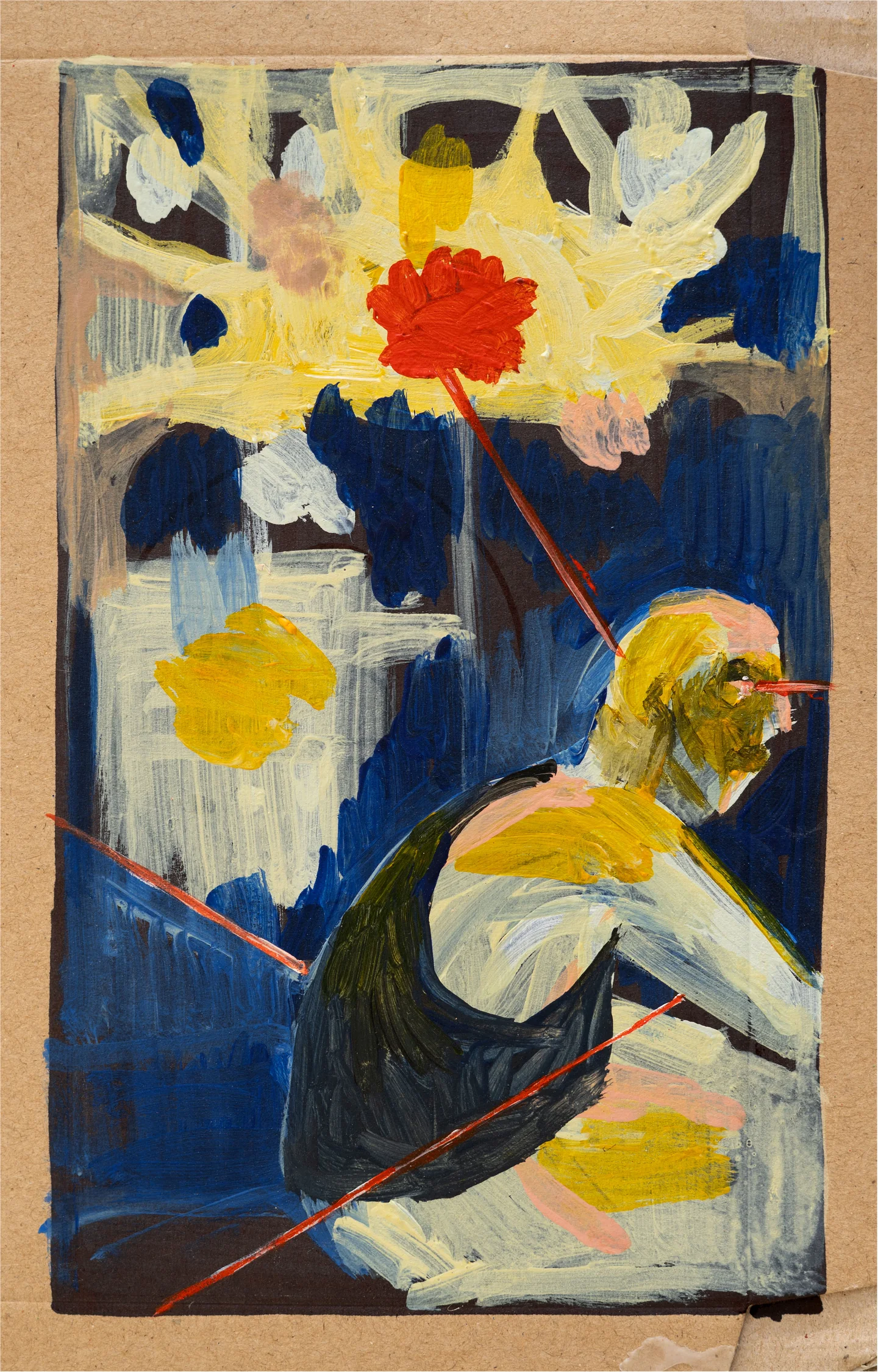 painting, the red giant, 2023